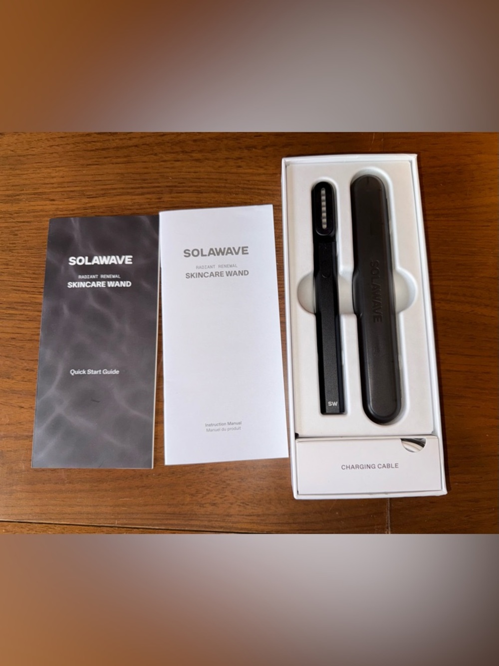 SOLAWAVE Black Skincare Wand - Radiant Renewal Facial Tool